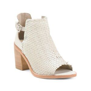 DIBA TRUE Bone Leather Zest Fully Peep Toe Heels